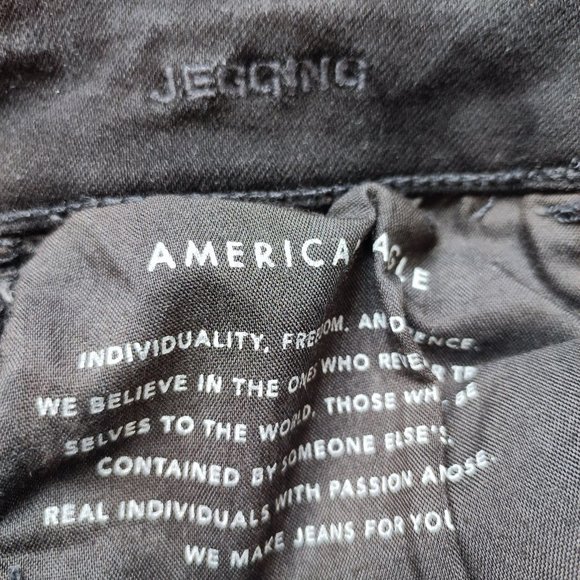 American Eagle ne(x)t level stretch black jegging women's size 4 - Picture 7 of 8
